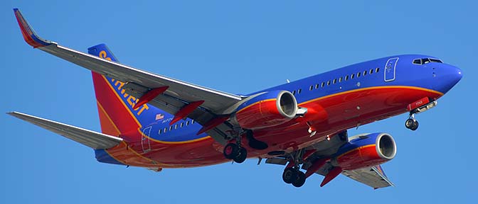 Southwest Boeing 737-7BD N7743B, Phoenix Sky Harbor, March 9, 2015